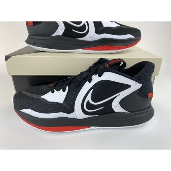 Nike Kyrie Low 5 Bred Men's Basketball Shoes Sneakers White Dominoes DJ6012 001 - Picture 4 of 12
